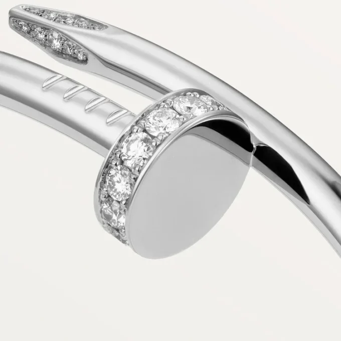 Bracelet Juste Un Clou, modèle classique, diamants