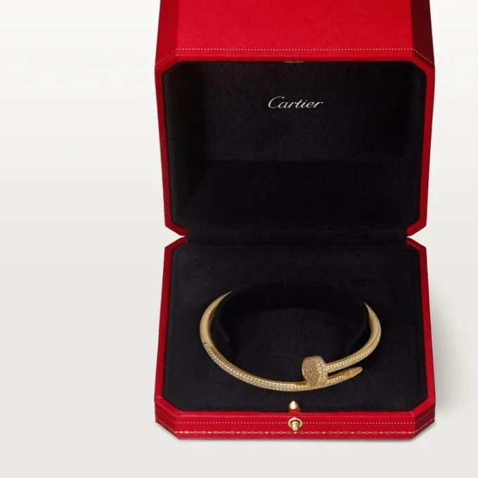 Bracelet Juste Un Clou, modèle classique, diamants