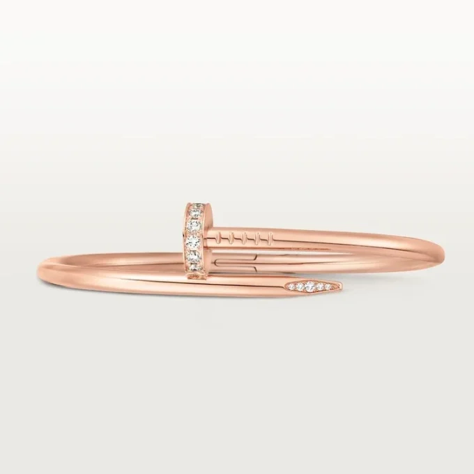 Bracelet Juste Un Clou, modèle classique, diamants