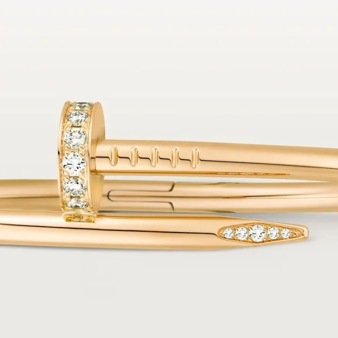 Bracelet Juste Un Clou, modèle classique, diamants
