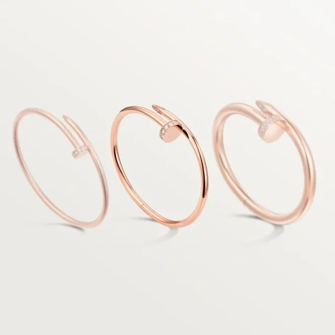 Bracelet Juste Un Clou, modèle classique, diamants
