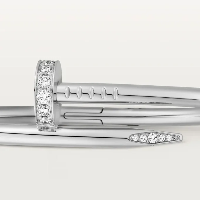 Bracelet Juste Un Clou, modèle classique, diamants