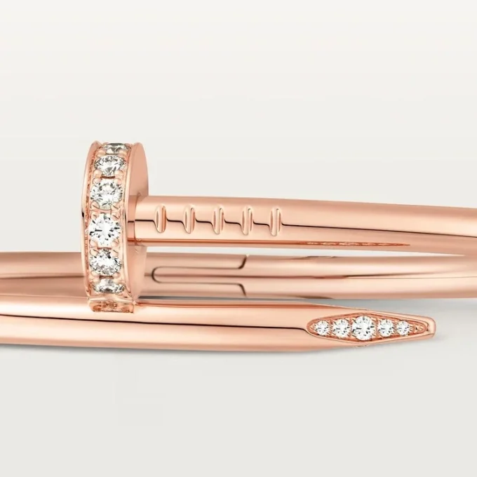 Bracelet Juste Un Clou, modèle classique, diamants