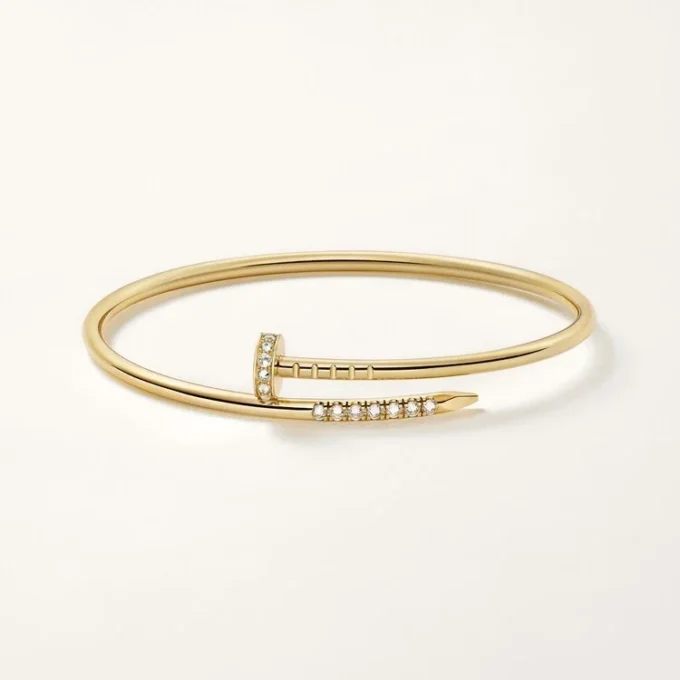 Bracelet Juste Un Clou, petit modèle, diamants sertis à l&rsquo;envers