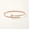 Bracelet Juste Un Clou, petit modèle, diamants sertis à l&rsquo;envers