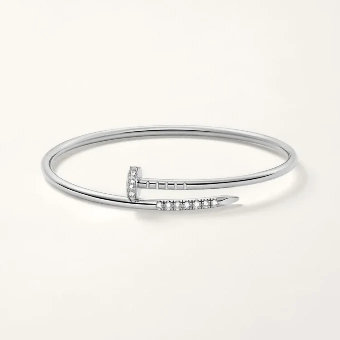 Bracelet Juste Un Clou, petit modèle, diamants sertis à l&rsquo;envers