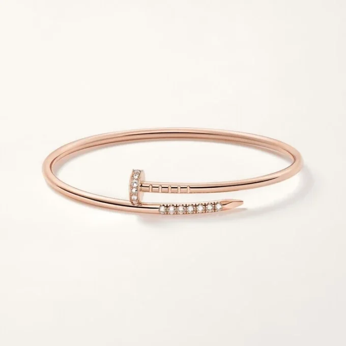 Bracelet Juste Un Clou, petit modèle, diamants sertis à l&rsquo;envers
