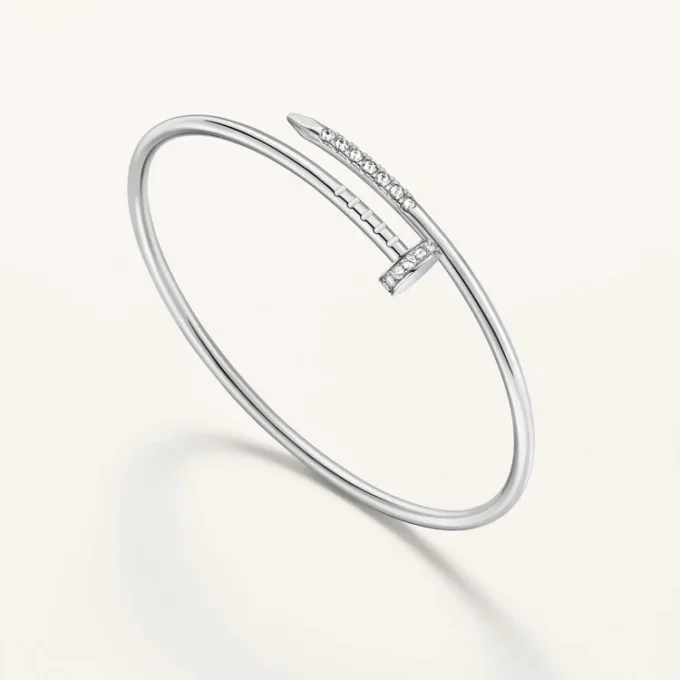 Bracelet Juste Un Clou, petit modèle, diamants sertis à l&rsquo;envers