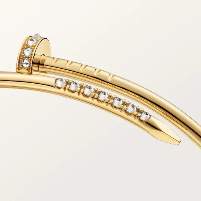 Bracelet Juste Un Clou, petit modèle, diamants sertis à l&rsquo;envers