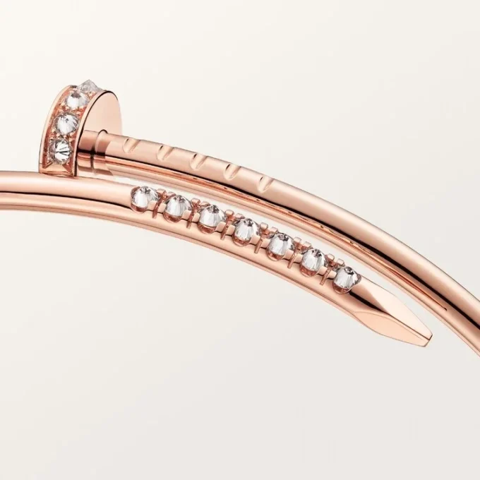 Bracelet Juste Un Clou, petit modèle, diamants sertis à l&rsquo;envers