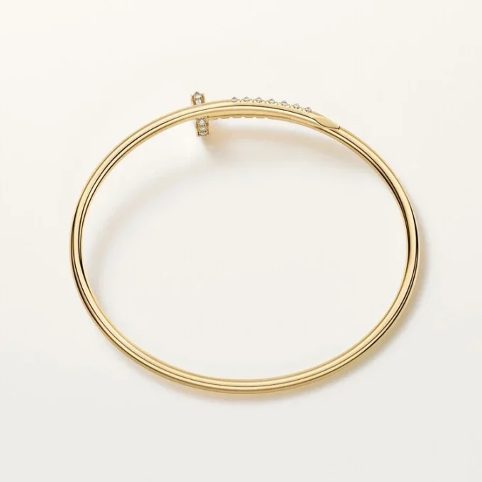 Bracelet Juste Un Clou, petit modèle, diamants sertis à l&rsquo;envers