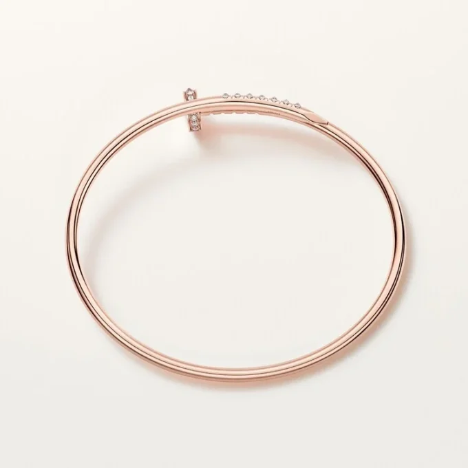Bracelet Juste Un Clou, petit modèle, diamants sertis à l&rsquo;envers