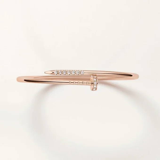 Bracelet Juste Un Clou, petit modèle, diamants sertis à l&rsquo;envers