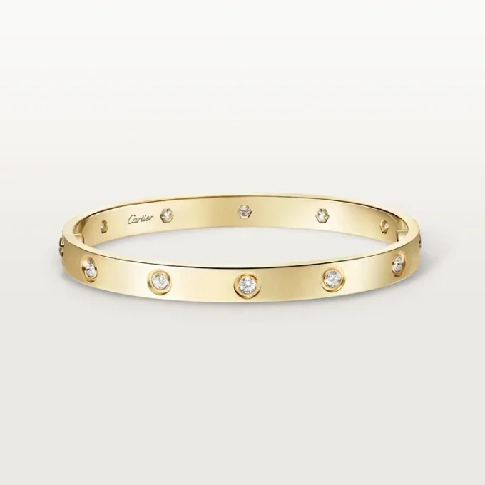 Bracelet Love, modèle classique, 10 diamants