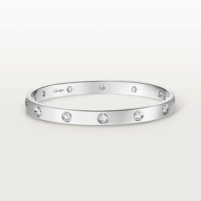 Bracelet Love, modèle classique, 10 diamants