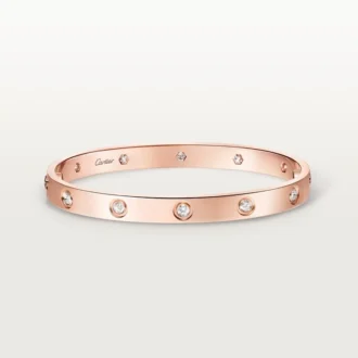 Bracelet Love, modèle classique, 10 diamants