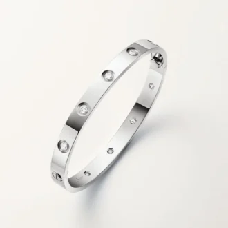 Bracelet Love, modèle classique, 10 diamants