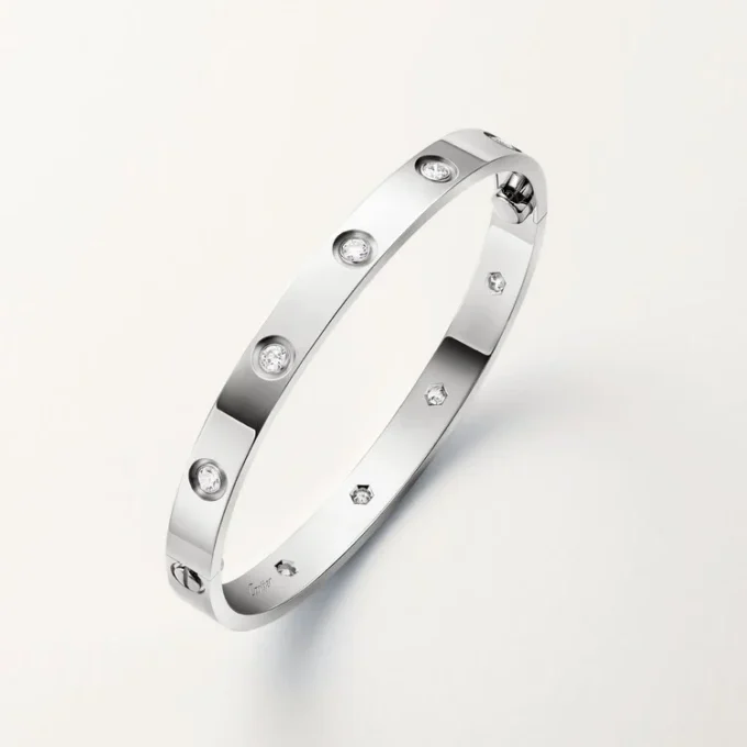 Bracelet Love, modèle classique, 10 diamants