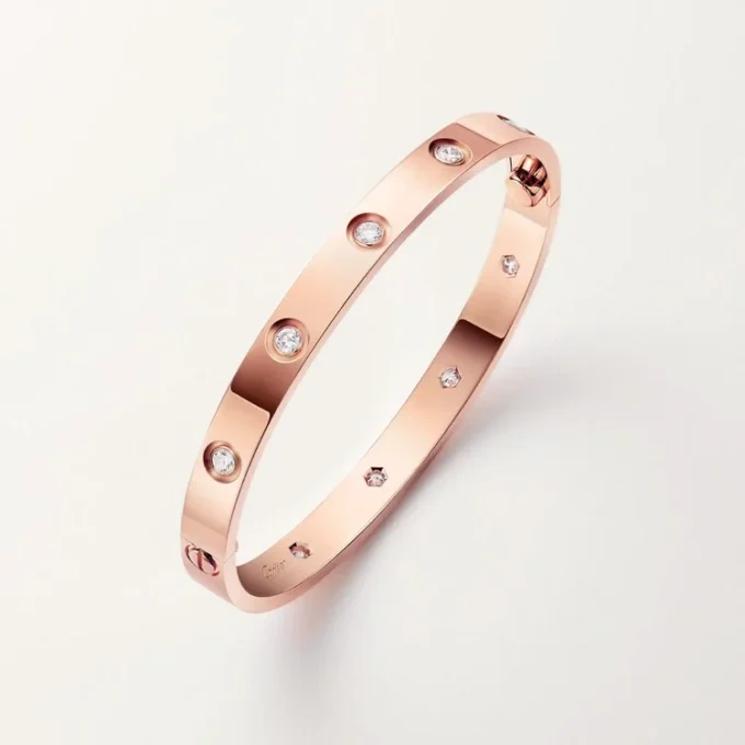 Bracelet Love, modèle classique, 10 diamants