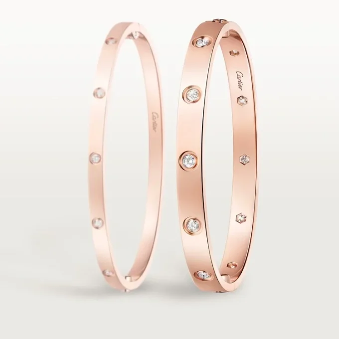 Bracelet Love, modèle classique, 10 diamants