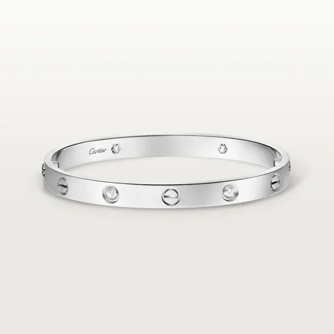 Bracelet Love, modèle classique, 4 diamants
