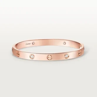 Bracelet Love, modèle classique, 4 diamants