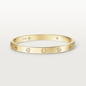 Bracelet Love, modèle classique, 4 diamants