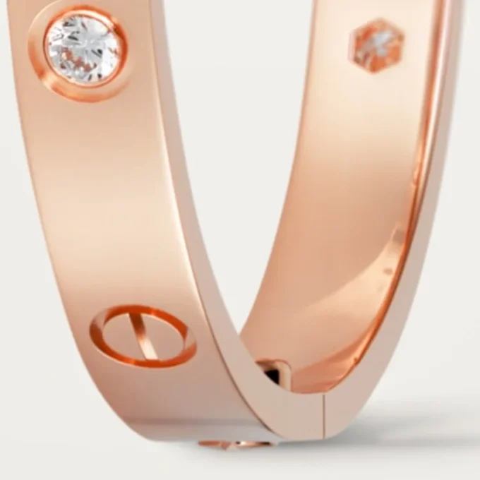 Bracelet Love, modèle classique, 4 diamants