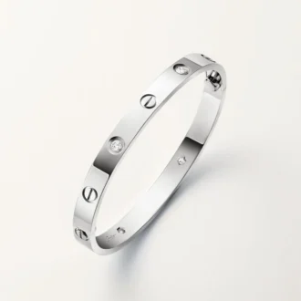 Bracelet Love, modèle classique, 4 diamants