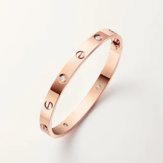 Bracelet Love, modèle classique, 4 diamants
