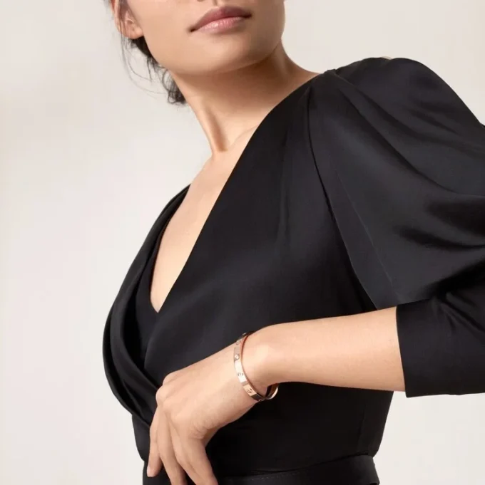 Bracelet Love, modèle classique, 4 diamants