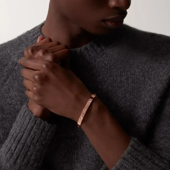 Bracelet Love, modèle classique, 4 diamants