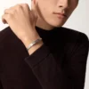 Bracelet Love, modèle classique, brossé, 4 diamants