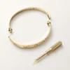 Bracelet Love, modèle classique, brossé, 4 diamants