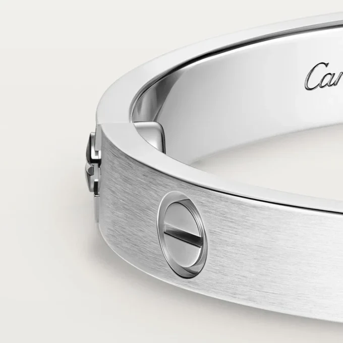 Bracelet Love, modèle classique, brossé, 4 diamants
