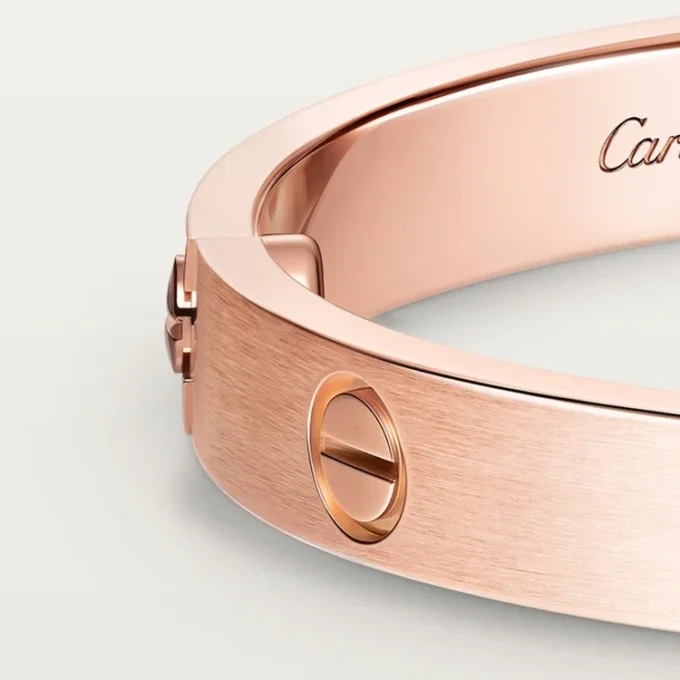 Bracelet Love, modèle classique, brossé, 4 diamants