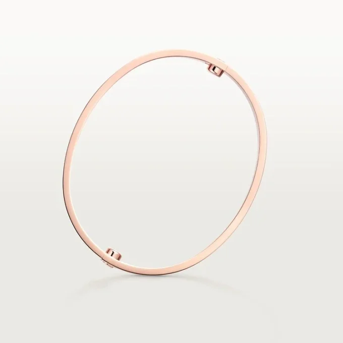Bracelet Love, modèle classique, brossé, 4 diamants