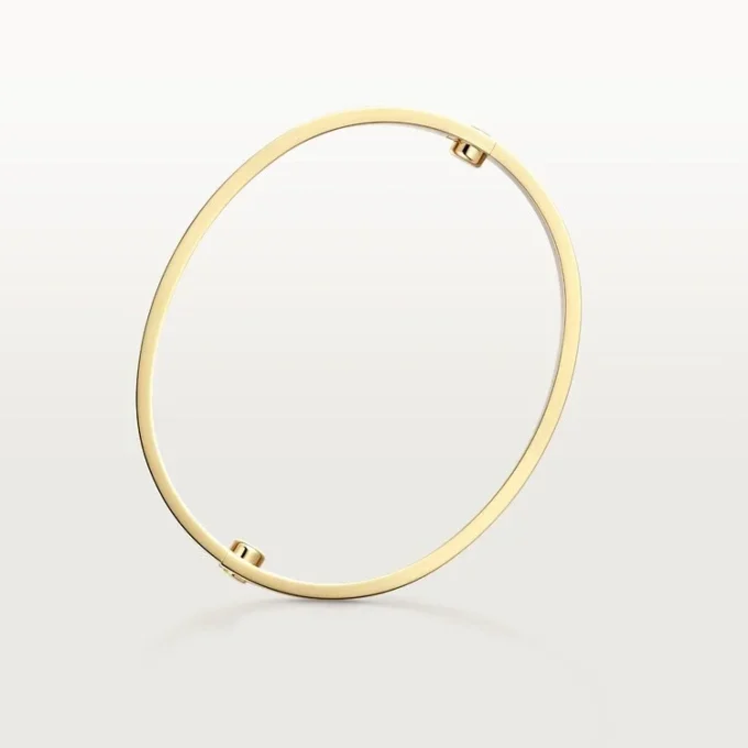 Bracelet Love, modèle classique, brossé, 4 diamants