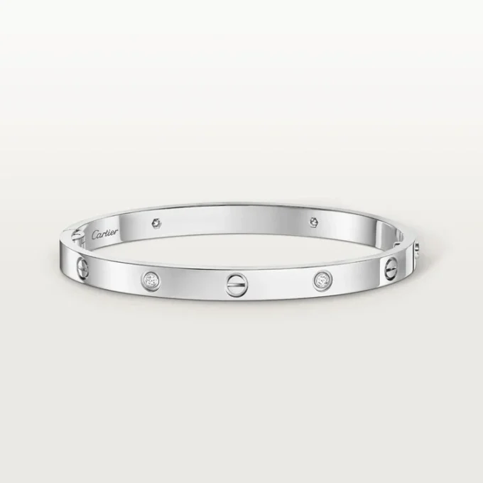 Bracelet Love, modèle moyen, 4 diamants