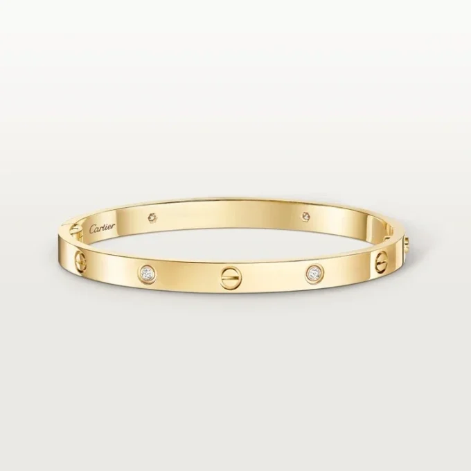 Bracelet Love, modèle moyen, 4 diamants