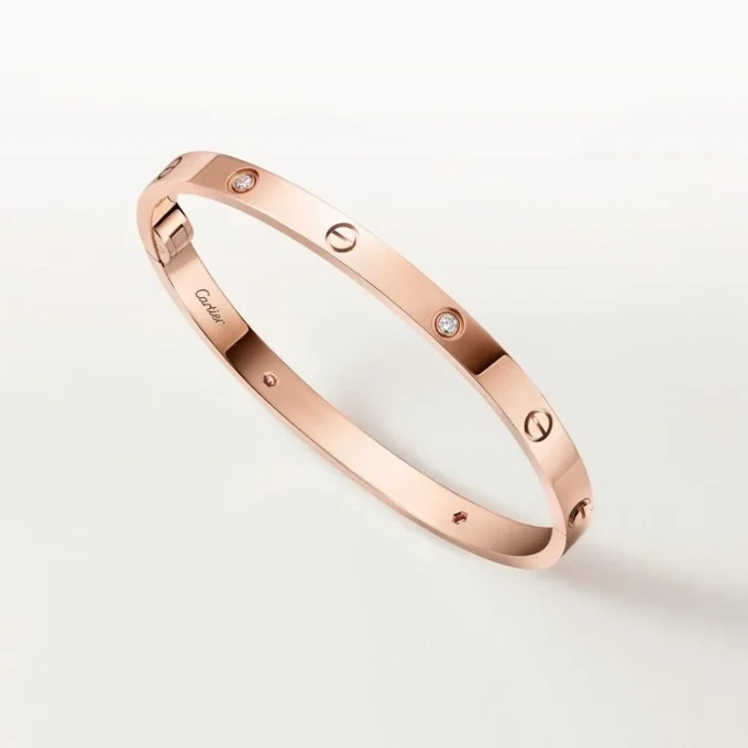 Bracelet Love, modèle moyen, 4 diamants