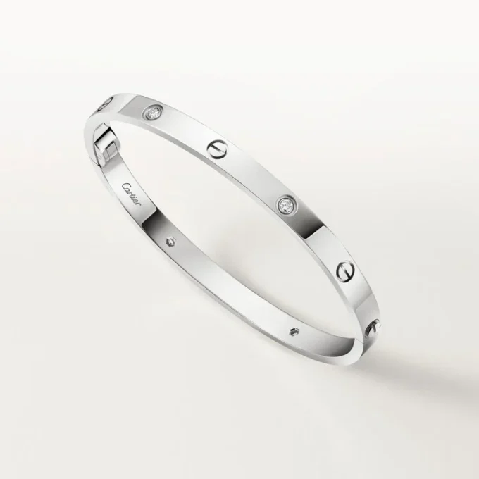Bracelet Love, modèle moyen, 4 diamants
