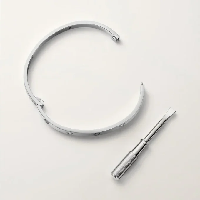 Bracelet Love, modèle moyen, 4 diamants