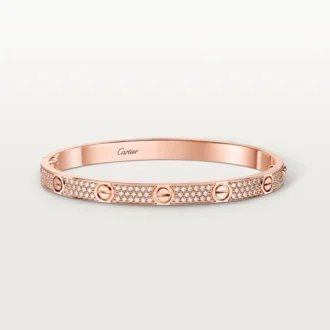 Bracelet Love, modèle moyen, pavé