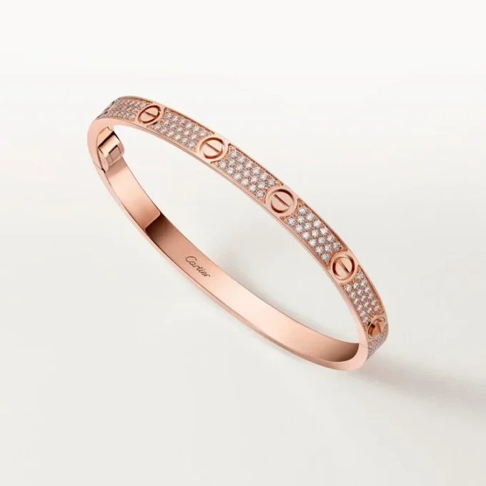 Bracelet Love, modèle moyen, pavé