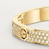 Bracelet Love, modèle moyen, pavé