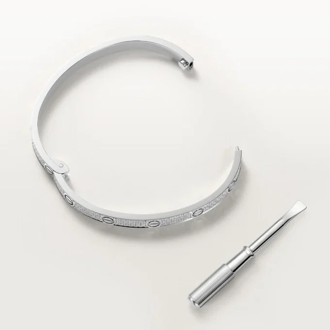 Bracelet Love, modèle moyen, pavé