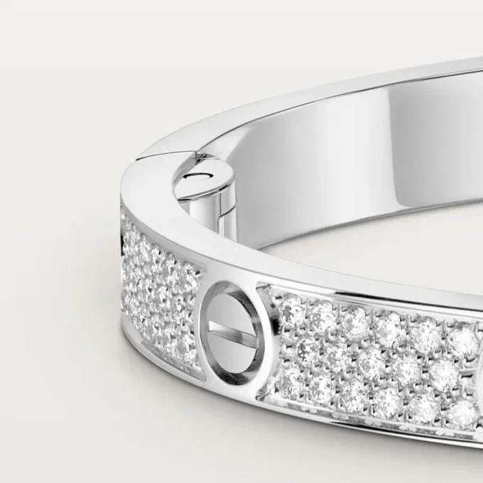 Bracelet Love, modèle moyen, pavé
