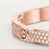Bracelet Love, modèle moyen, pavé