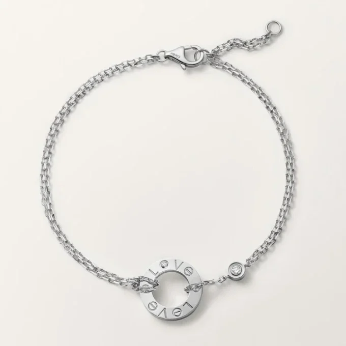 Bracelet Love – Or blanc, diamants – Cartier